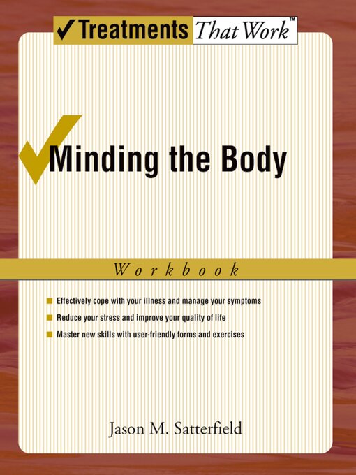 Title details for Minding the Body Workbook by Jason M. Satterfield - Wait list